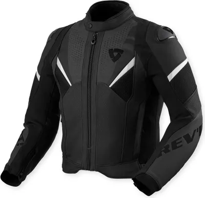 Image de Revit Automate blouson en cuir perforé pour moto, noir, 46