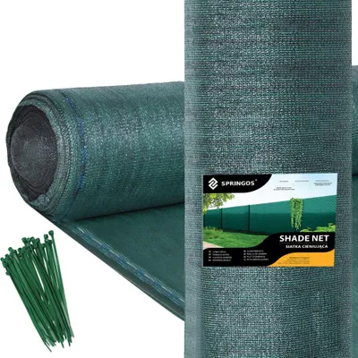 Productafbeelding van Zichtbreeknet | Zichtdoek | Privacynet | Schaduwdoek | Rol 1,5 x 10 m | 63 % Schaduw | 65g/m² | Groen