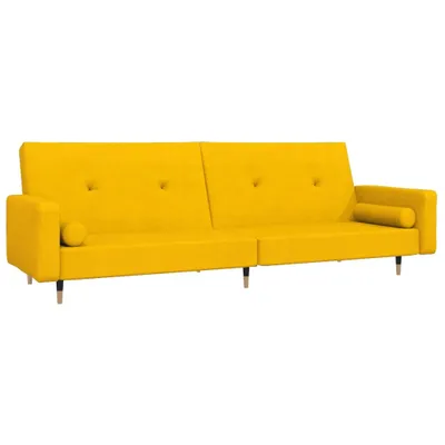 Produktbild von VidaXL 375753, Gelb, Schaum, Metall, Polyester, Holz, 2200 mm, 1000 mm, 520 mm