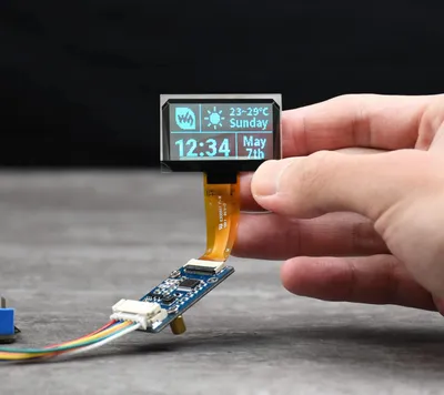 Image de Écran OLED transparent de 1,5 pouce pour Raspberry Pi, résolution 128 x 64, interface SPI/I2C