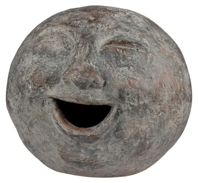 Produktbild von Formano Deko Kopf Steinoptik Mondgesicht Skulptur 45X45 cm aus Magnesia Gesicht