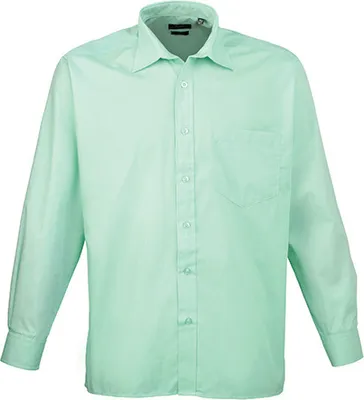 Obrázek produktu pro Premier Workwear Pánská popelínová košile s dlouhým rukávem