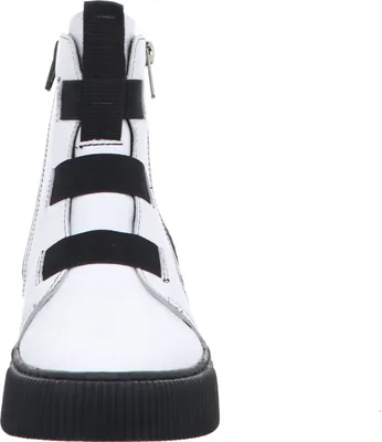 Produktbild von Gemini Damen Boot Stiefelette Reißverschluss Gummizug Profilsohle 033134-02, Größe:37 EU, Farbe:Weiß