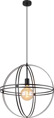 Produktbild von Globo Lighting Hängeleuchte Metall schwarz matt, 1x E27