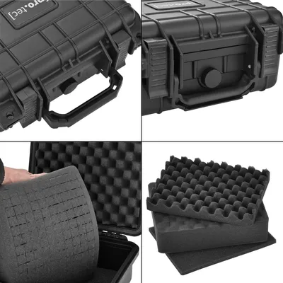 Image de [pro.tec]® Mallette de protection 27 x 24,6 x 12,4 cm - Waffenkoffer Universalkoffer Transportkoffer Fotokoffer