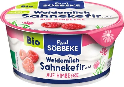 Produktbild von CREMIGER KEFIR MIT HIMBEER  150 g - SOBBEKE