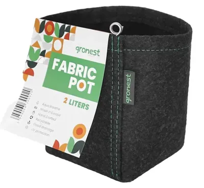Produktbild von Gronest Stofftopf 2 Liter 12 x 12 x 14 cm