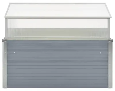 Produktbild von vidaXL Gewächshaus Grau Verzinkter Stahl 100×100×85 cm