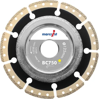 Produktbild von MARCRIST Diamant Schneid-Anfasscheibe BC750 125 x 22,2 mm