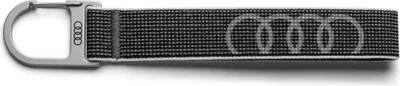 Immagine prodotto di Originale Audi PREMIUM portachiavi logo acciaio inox spazzolato +