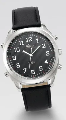 Produktbild von Atlanta  Sprechende Armbanduhr Quartz, mit Weckfunktion, Repetition, optionales Stundensignal; 8908-7