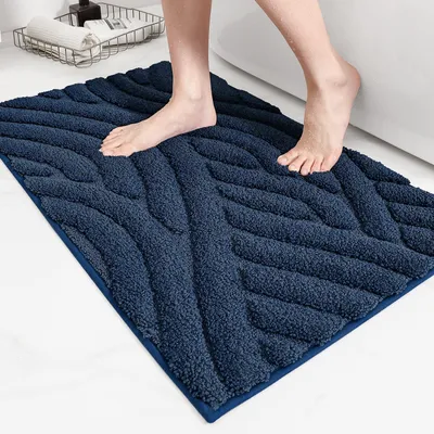Produktbild von Rutschfeste Badematte 50 x 130 cm in Blau
