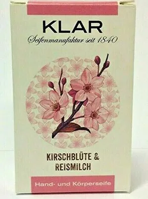 Obrázok produktu pre Klar Soaps Mydlo s čerešňovým kvetom a ryžovým mliekom 100g, Cosmos, bez palmového oleja