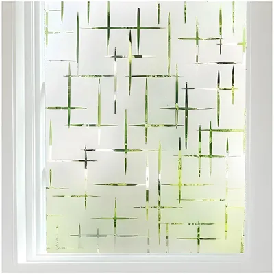 Produktbild von PolkaHome® Statische selbstklebende Fensterfolie, matte blickdichte Privatsphäre-Folie, UV-Schutz, 44,5 x 200 cm
