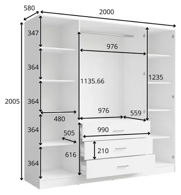 Immagine prodotto di raumhirsch ARMADIO "Wüstensand", dimensioni 200/200,5/58