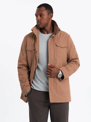 Obrázek produktu pro Ombre Clothing Pánská přechodová bunda Ive camel L