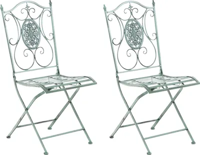 Produktbild von 2er Set Stühle HLO-CP133 antik-grün