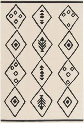 Image de Tapis de salon et de chambre à coucher avec motif abstrait FLARINE 3