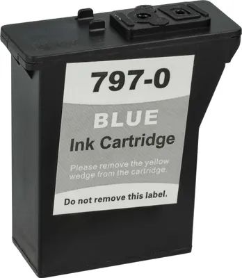 Produktbild von vhbw Tintenpatrone Blau kompatibel mit Pitney Bowes DM55i, DM50i, DM55, DM50, K700 Drucker (kompatibel, 25ml + Chip)