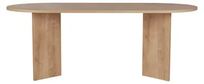 Image de CALICOSY - Table de salle à manger avec plateau ovale L200 cm - CHARLIE