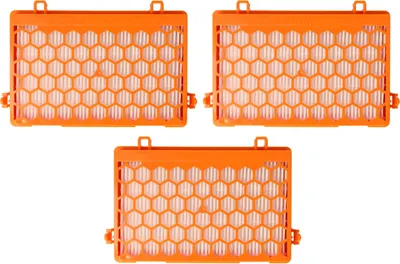 Produktbild von vhbw 3x Staubsaugerfilter kompatibel mit Thomas crooSer animal, eco, eco 2.0, parquet, one, parquet 2.0 Staubsauger - HEPA-Filter Orange Weiß