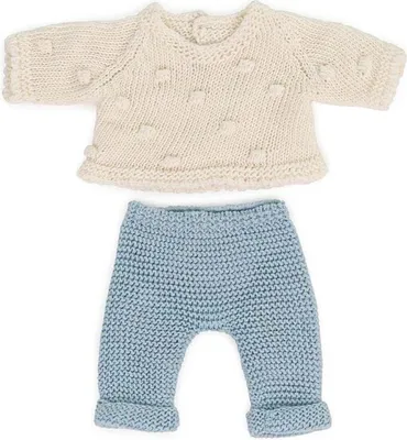 Zdjęcie produktu dla Zestaw ubranek, spodnie i sweterek dla lalki 21 cm