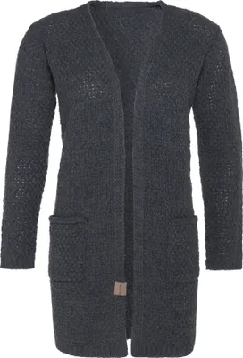 Produktbild von Knit Factory Luna Strickjacke - Anthrazit - 36/38 - Mit Taschen