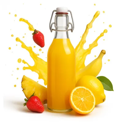 Produktbild von Bimberek COSTOLATA Glasflasche 1L mit Bügelverschluss für Saft