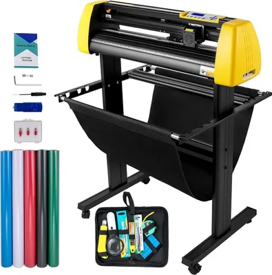 Produktbild von 87cm Vinyl Cutter/Plotter Schild Schneidemaschine Software 3 Klingen LCDVerbessert: "SM® - 87cm Vinylschneideplotter - Schild Schneidemaschine mit Software - 3 Klingen - LCD"