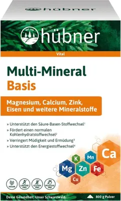 Produktbild von Hübner Basis Balance Mineralstoffe Pur | 800 g | vegan