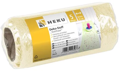 Produktbild von Deko Stoff Textilfaser auf Rolle creme 5mx37cm