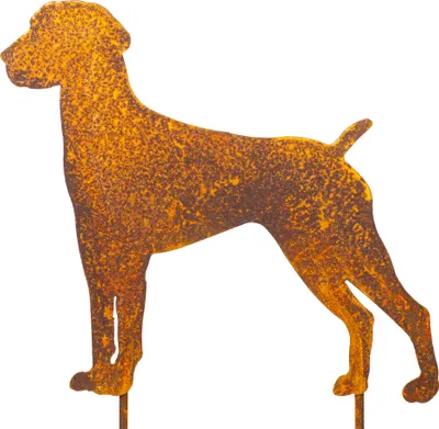 Produktbild von Hund Gartenstecker Metall in Rostoptik