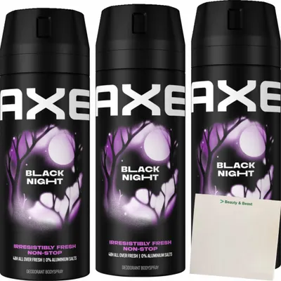 Produktbild von AXE Bodyspray Black Night 6x 150ml Deo Deodorant Männerdeo