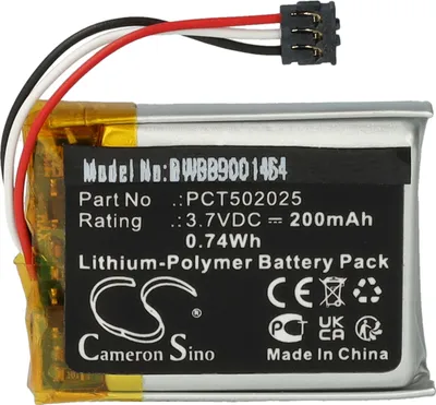 Produktbild von vhbw Akku kompatibel mit DJI Mic Receiver, MIC RX, MIC TX, MIC Transmitter Mikrofon (200 mAh, 3,7 V, Li-Polymer)