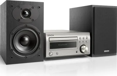 Produktbild von Denon D-M41, Home-Audio-Minisystem, Schwarz, Silber, 1 Disks, 60 W, 1-Weg, RCA