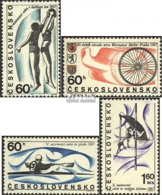 Produktbild von Briefmarken Tschechoslowakei 1967 Mi 1701-1704 (kompl.Ausg.) postfrisch Sport