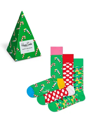 Produktbild von Happy Socks sokken, Holiday Tree Gift Box (3-pack)