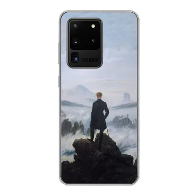 Produktbild von MuchoWow® Handyhülle Schutzhülle Hülle für Samsung Galaxy S20 Ultra Der Wanderer über dem Nebelmeer - Caspar David Friedrich - Kunstwerk Silikon Softcase Handy Hülle - Karteninhaber