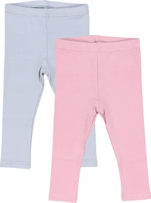 Produktbild von TupTam Baby Mädchen Lange Leggings 2er Pack, Farbe: Grau / Altrosa, Größe: 98/104