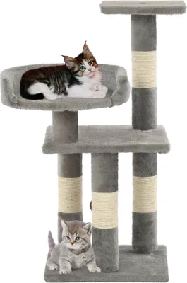 Immagine prodotto di vidaXL Tiragraffi per gatti con tiragraffi in sisal 65 cm Grigio