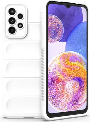 Produktbild von Galaxy A23 Hülle, Weich TPU Silikon Stossfest Anti-rutsch Schutzhülle für Samsung Galaxy A23 Weiß