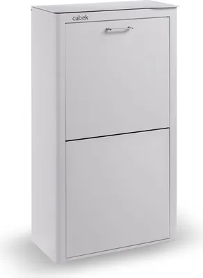 Produktbild von CUBEK - Mülleimer / Abfalleimer Mülltrennsystem 80L - 4x20L. Aus Metall