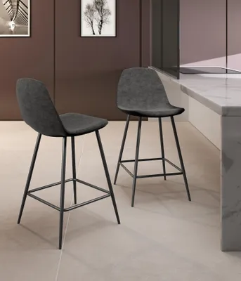 Produktbild von Brigitte - Grauer Hocker aus  - 2er-Set
