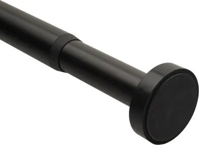 SANILO® Duschvorhangstange Schwarz 90-160 cm