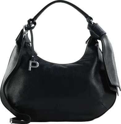 Image de PICARD Cuir sac à épaule bandoulière sac à épaule Embrace Hobo Bag Black noir