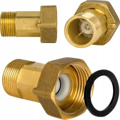 Zdjęcie produktu dla DIAMOND Śrubunek 5/4"x1" mosiężny z zaworem zwrotnym redukcja mocny