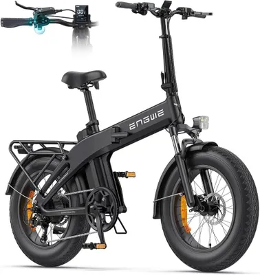 Productafbeelding van 2025 ENGWE Elektrische Fiets, opvouwbaar model, 48V 13.5Ah accu met een bereik tot 120km, koppel sensor en een opvouwbaar design met hydraulische remmen, plus een app voor elk terrein