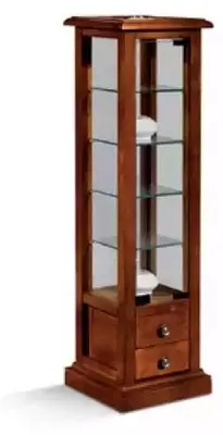 Obrázek produktu pro Vitrinen Glas Schrank Echtholz Vitrine Wohnzimmer Möbel Anrichte