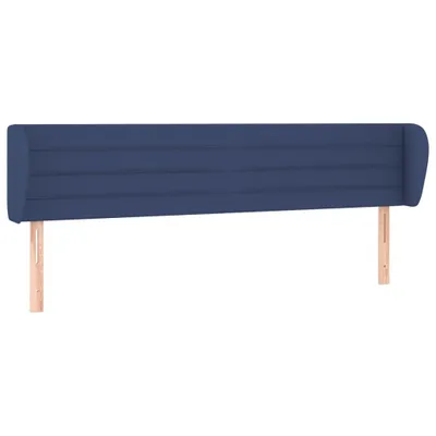 Produktbild von vidaXL Kopfteil mit Ohren Blau 163x23x78/88 cm Stoff