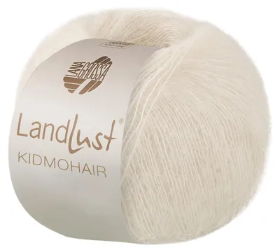 Produktbild von Lana Grossa - Landlust Kidmohair  0001 wollweiß